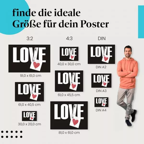 Love & Sicherheitsnadel | Postereck 3329 Love & Sicherheitsnadel | Postereck 3329