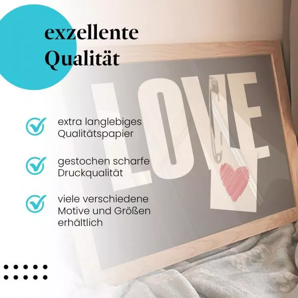 Love & Sicherheitsnadel | Postereck 3329 Love & Sicherheitsnadel | Postereck 3329