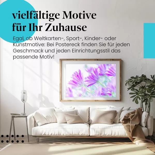 Lila Blumen: Volle Blüte | Postereck 1427 Lila Blumen: Volle Blüte | Postereck 1427