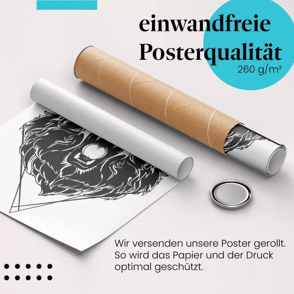 Löwenkopf | Postereck 3958 Löwenkopf | Postereck 3958