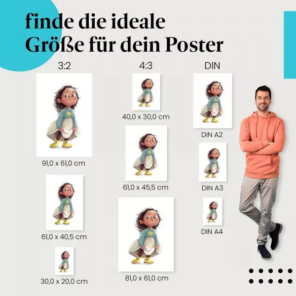 Mädchen mit Gummistiefeln | Postereck 4000 Mädchen mit Gummistiefeln | Postereck 4000