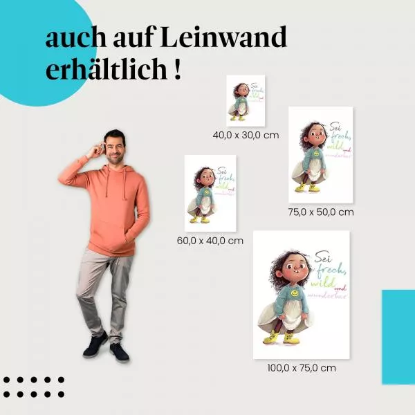 Lebensfreude Mädchen | Postereck 4055 Lebensfreude Mädchen | Postereck 4055