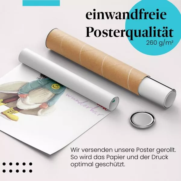Lebensfreude Mädchen | Postereck 4055 Lebensfreude Mädchen | Postereck 4055