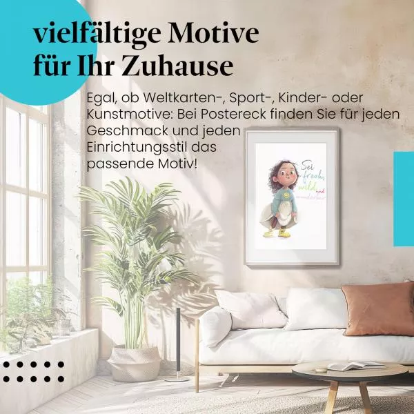 Lebensfreude Mädchen | Postereck 4055 Lebensfreude Mädchen | Postereck 4055