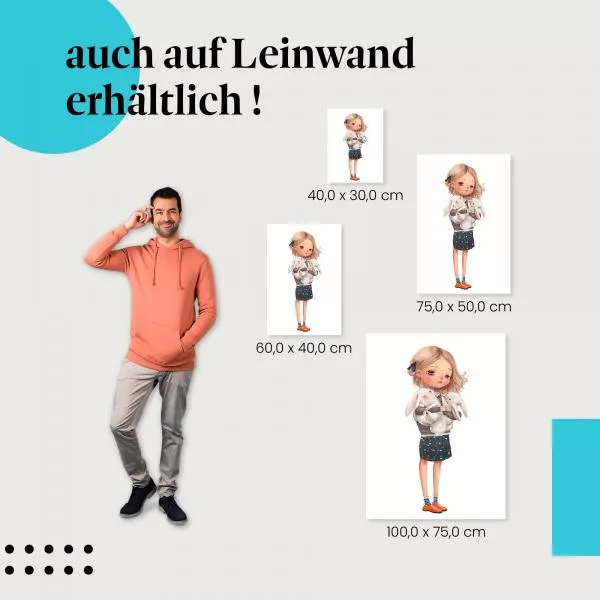Mädchen mit Hasen | Postereck 3603 Mädchen mit Hasen | Postereck 3603