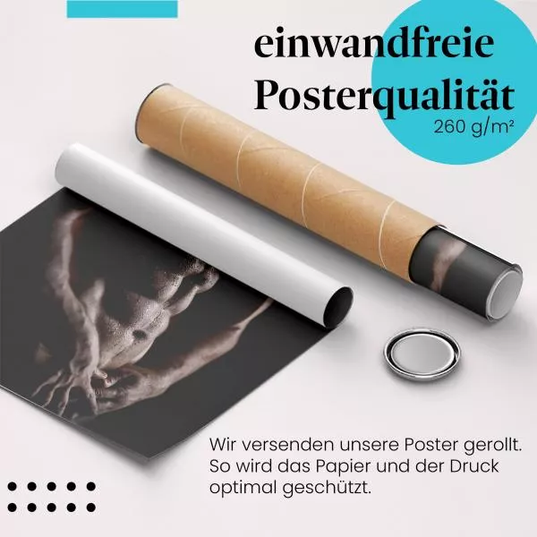 Definierter Männerkörper: Muskeln im Detail | Postereck 0043 Definierter Männerkörper: Muskeln im Detail | Postereck 0043