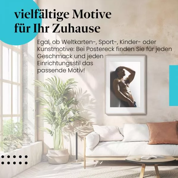 Sportlich & Attraktiv: Mann in Jeans | Postereck 1395 Sportlich & Attraktiv: Mann in Jeans | Postereck 1395