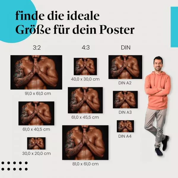 Meditierender Mann | Postereck 2527 Meditierender Mann | Postereck 2527