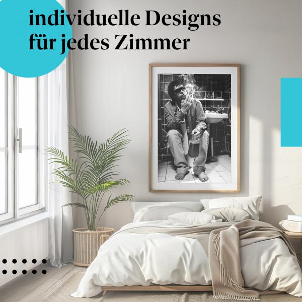 Schlafzimmer Deko: "Humor" Poster - Ein witziger Hingucker.