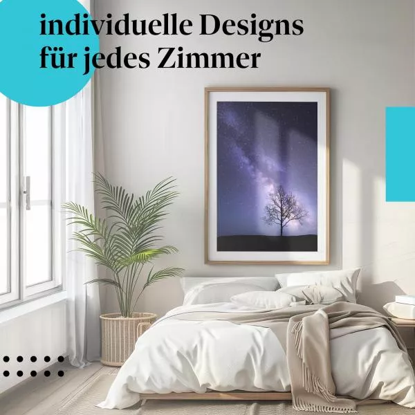 Milchstraße und Baum | Postereck 2622 Milchstraße und Baum | Postereck 2622