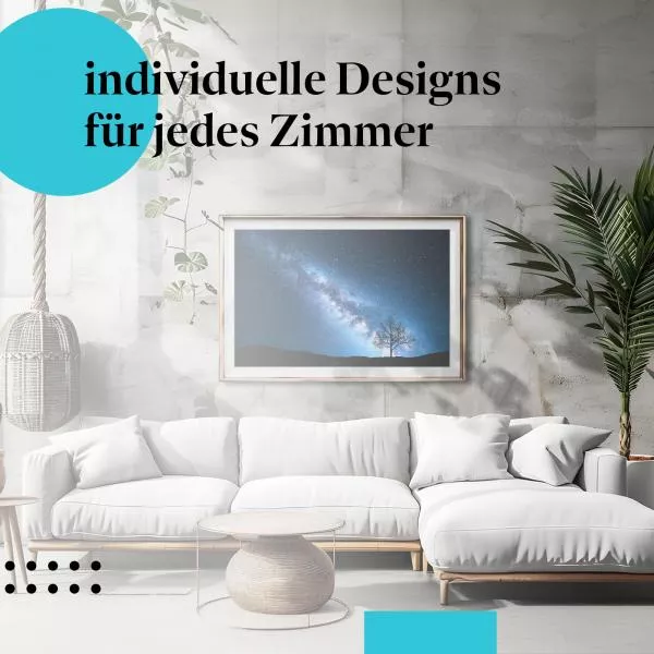 Milchstraße über Hügeln | Postereck 2623 Milchstraße über Hügeln | Postereck 2623