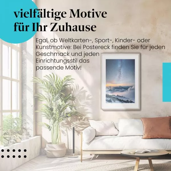 Milchstraße über den Wolken | Postereck 3128 Milchstraße über den Wolken | Postereck 3128