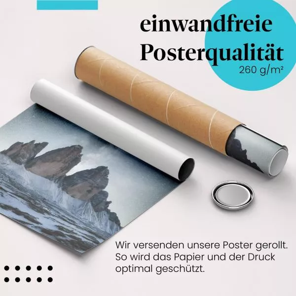 Milchstraße & Drei Zinnen | Postereck 3121 Milchstraße & Drei Zinnen | Postereck 3121
