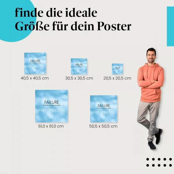 Misserfolg ist Teil des Erfolgs | Postereck 2452 Misserfolg ist Teil des Erfolgs | Postereck 2452