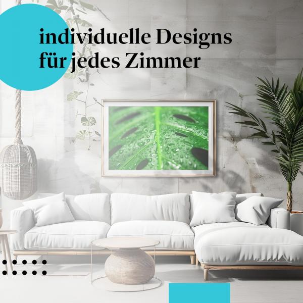 Schlafzimmer Deko: "Monstera" Poster: Exotik & Frische für Ihr Zuhause.
