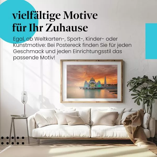 Moschee im Wasser | Postereck 3327 Moschee im Wasser | Postereck 3327