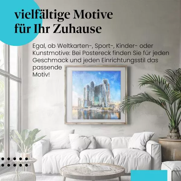 Moskauer Skyline | Postereck 2876 Moskauer Skyline | Postereck 2876