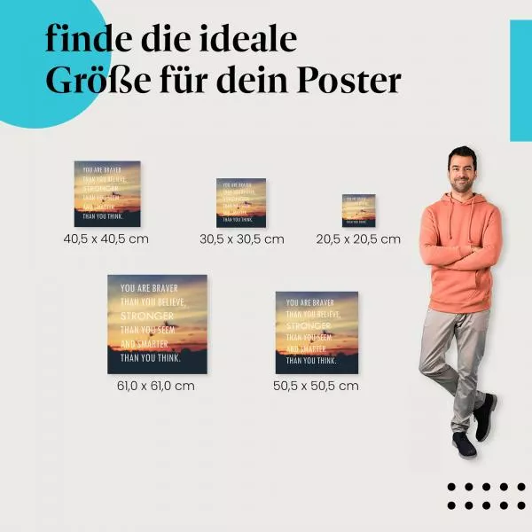 Glaube an dich | Postereck 2445