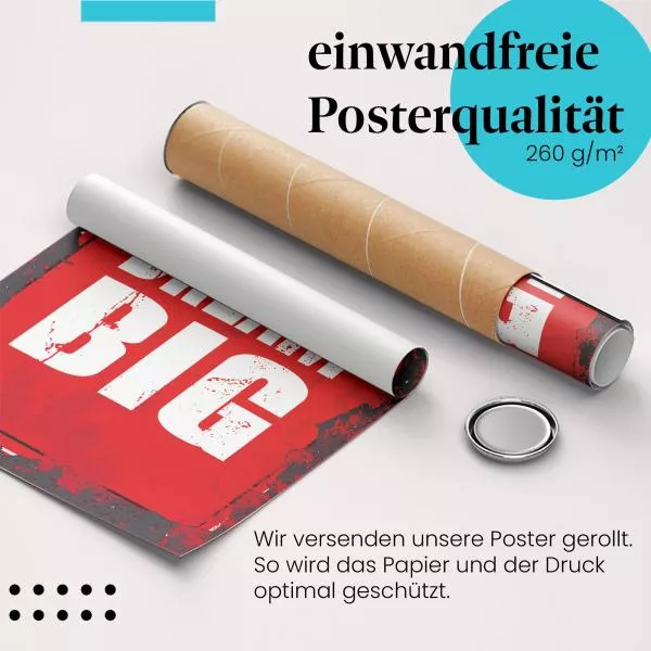 "Dream Big": Motivationsposter | Postereck 0886
