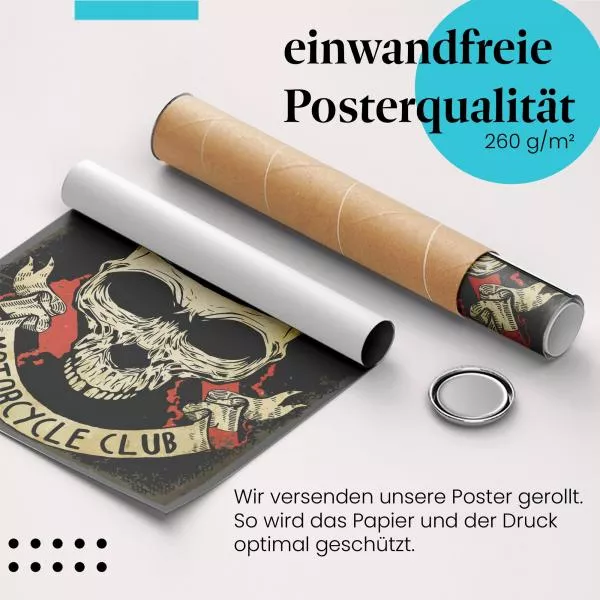 Motorrad Totenkopf | Postereck 2032 Motorrad Totenkopf | Postereck 2032