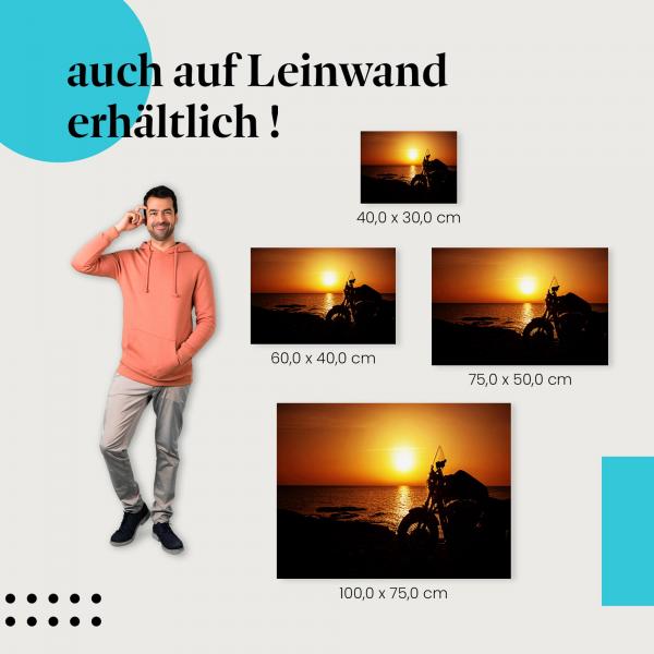 Leinwandbild "Freiheit auf zwei Rädern": Freiheit & Motorrad Feeling