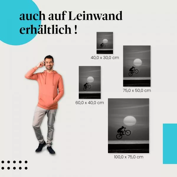 Mountainbiker: Sonnenuntergang | Postereck 1866 Mountainbiker: Sonnenuntergang | Postereck 1866