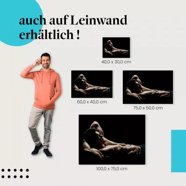 Fitness & Ästhetik: Muskulöser Mann | Postereck 0665 Fitness & Ästhetik: Muskulöser Mann | Postereck 0665