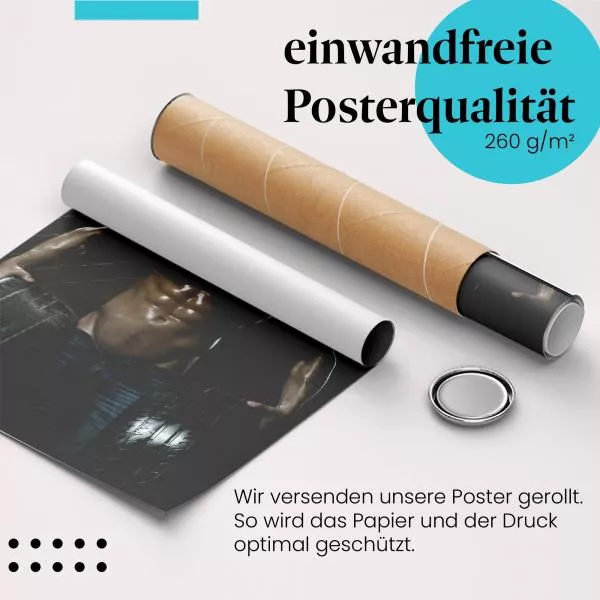Kraftpaket: Mann mit Reifen | Postereck 1251 Kraftpaket: Mann mit Reifen | Postereck 1251