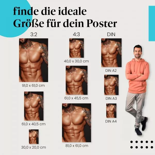 Kraftvolle Maskulinität | Postereck 0901 Kraftvolle Maskulinität | Postereck 0901