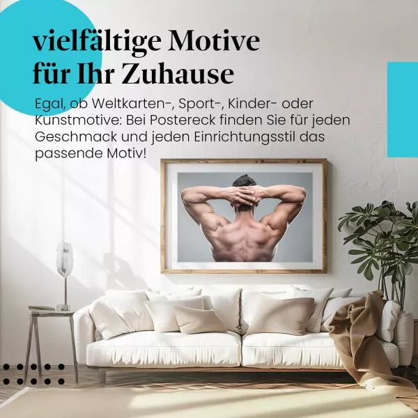 Muskulöser Rücken | Postereck 3714 Muskulöser Rücken | Postereck 3714