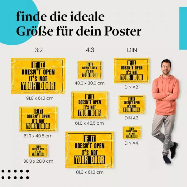 Deine Tür: Es öffnet sich… | Postereck 1649 Deine Tür: Es öffnet sich… | Postereck 1649