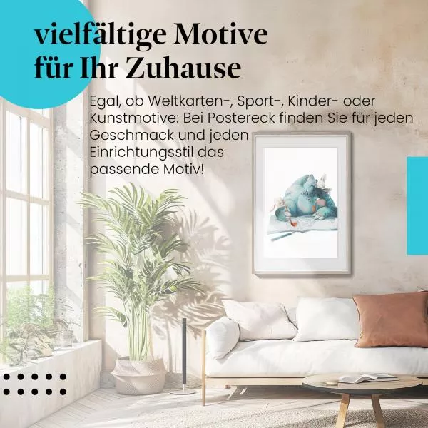 Kreatives Nilpferd | Postereck 4002