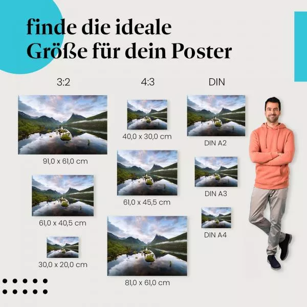 Bergsee & Spiegelung | Postereck 3488 Bergsee & Spiegelung | Postereck 3488