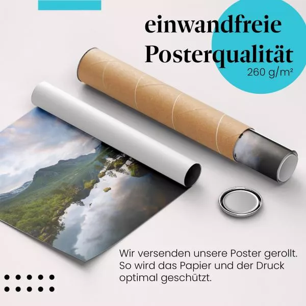 Bergsee & Spiegelung | Postereck 3488 Bergsee & Spiegelung | Postereck 3488