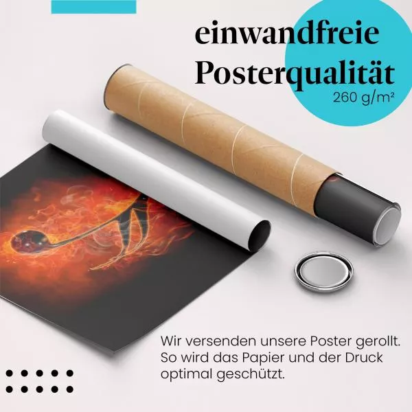 Brennendes Musikzeichen | Postereck 2870 Brennendes Musikzeichen | Postereck 2870