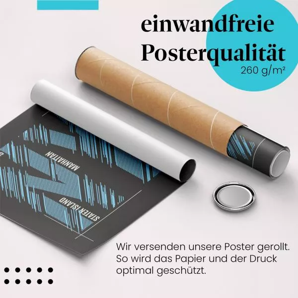 NYC Stadtteile Typo | Postereck 2216 NYC Stadtteile Typo | Postereck 2216