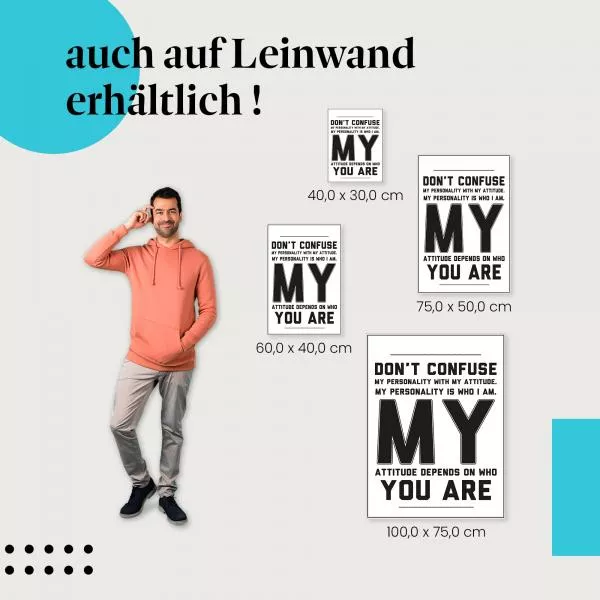 Persönlichkeit vs. Einstellung | Postereck 1598 Persönlichkeit vs. Einstellung | Postereck 1598