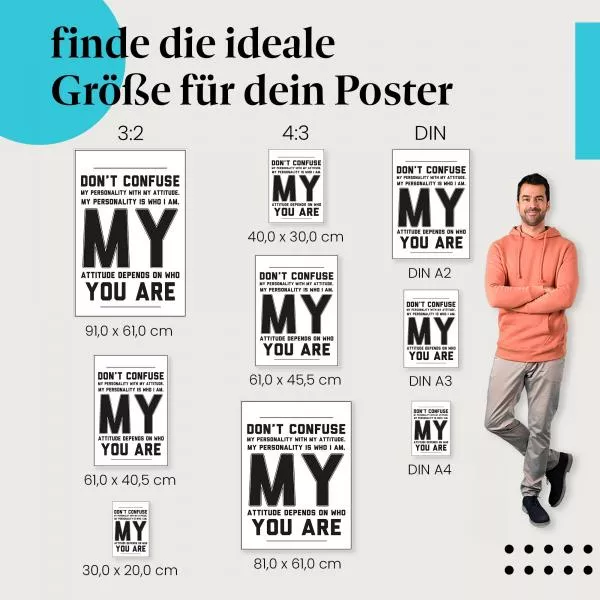 Persönlichkeit vs. Einstellung | Postereck 1598 Persönlichkeit vs. Einstellung | Postereck 1598