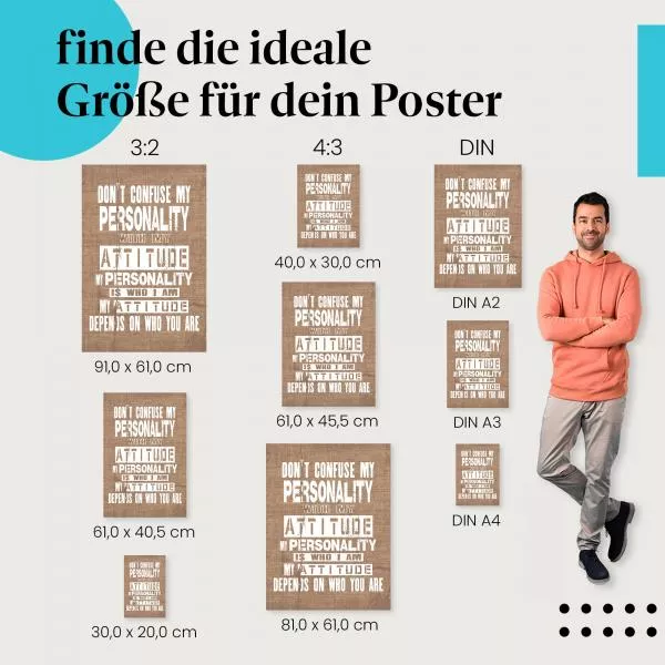 Persönlichkeit vs. Einstellung | Postereck 1691 Persönlichkeit vs. Einstellung | Postereck 1691