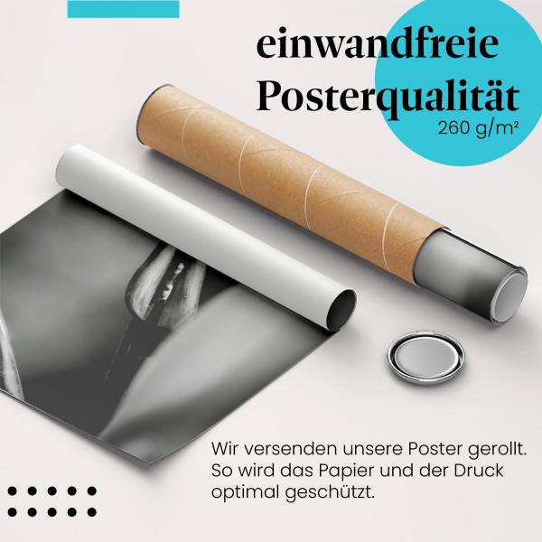 Gerolltes Poster "Pflanzenabstraktion" - Elegante Naturfotografie, sicher verpackt.