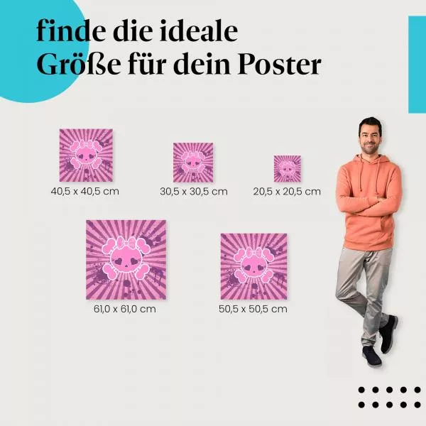 Pinker Totenkopf | Postereck 4003 Pinker Totenkopf | Postereck 4003