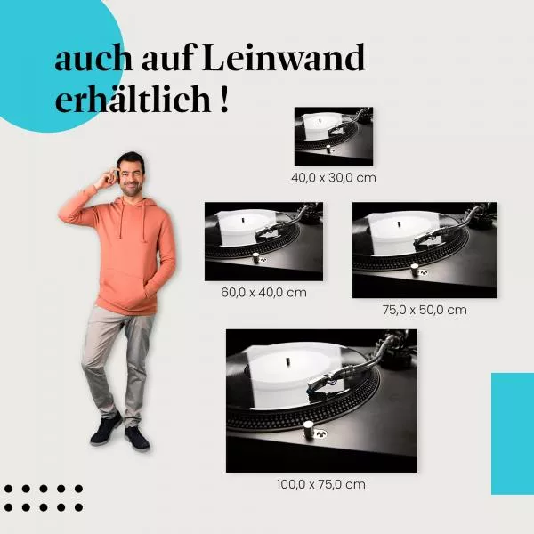  Vinyl-Sound: Plattenspieler Nahaufnahme | Postereck 0425