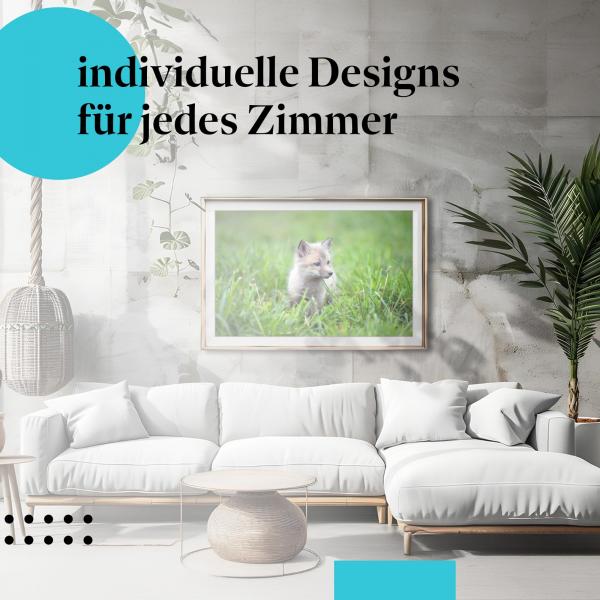 Schlafzimmer Deko: "Polarfuchs" Poster: Ein Hauch von Arktis - perfekt fürs Schlafzimmer.