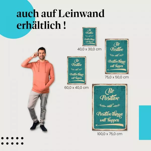Positiv denken: ...werden passieren | Postereck 1089 Positiv denken: ...werden passieren | Postereck 1089
