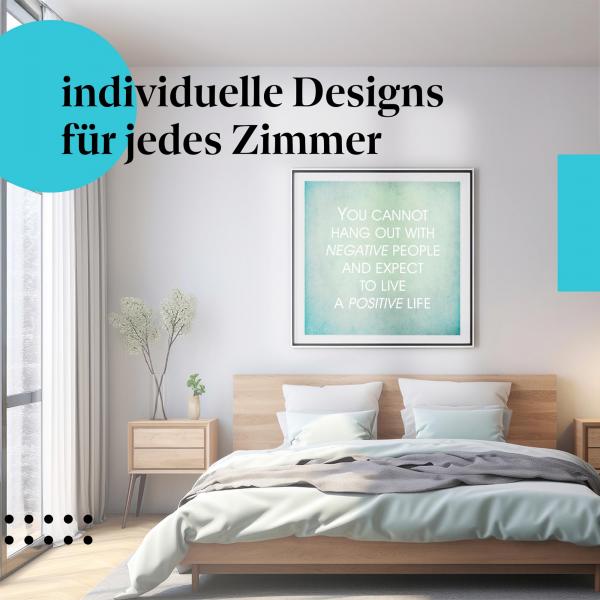 "Positive Energie": Kunstdruck - für ein glückliches & erfülltes Leben.