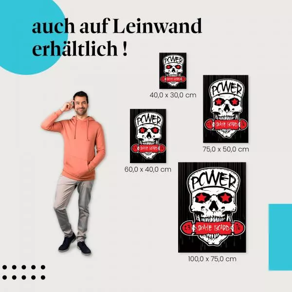 Power Skateboard: Totenkopf | Postereck 2000 Power Skateboard: Totenkopf | Postereck 2000
