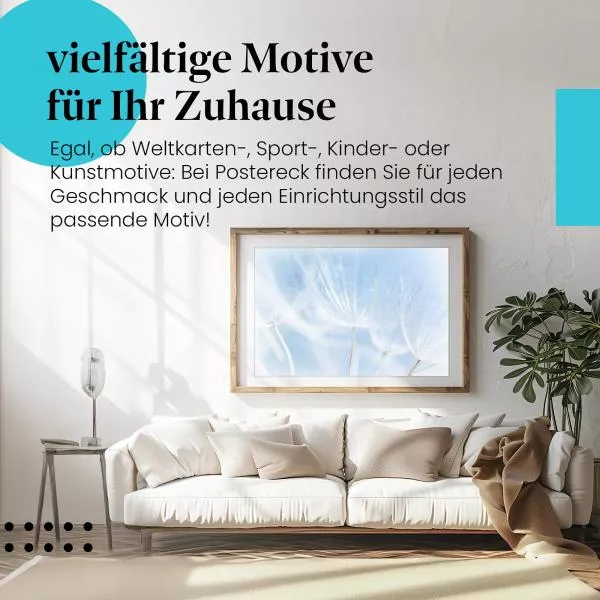 Zarte Pusteblume: Blaues Licht | Postereck 1420 Zarte Pusteblume: Blaues Licht | Postereck 1420