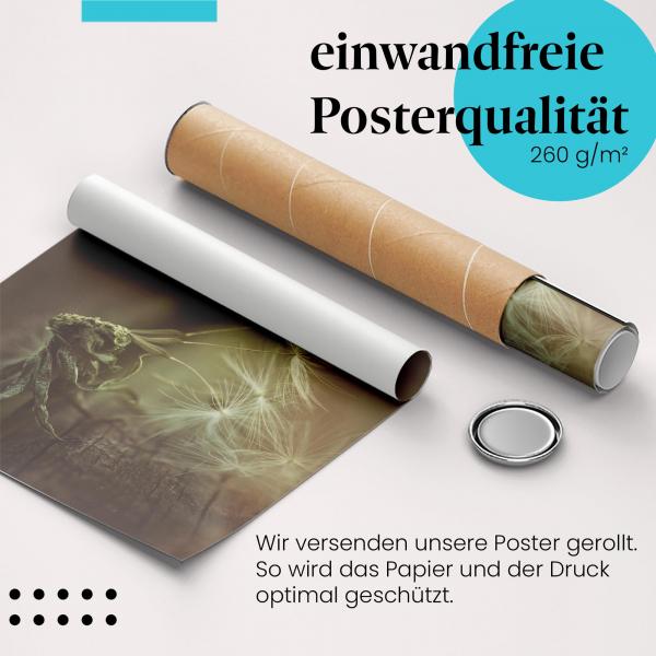 Gerolltes Poster "Vergänglichkeit". Vergänglichkeit & Wandel, sicher verpackt.
