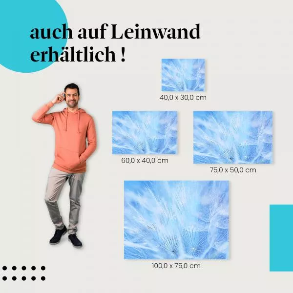 Abstrakte Pusteblume: Blau | Postereck 1513 Abstrakte Pusteblume: Blau | Postereck 1513