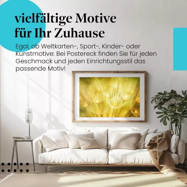 Goldener Zauber der Pusteblumen | Postereck 1078 Goldener Zauber der Pusteblumen | Postereck 1078